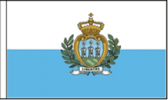 San Marino Hand Waving Flags